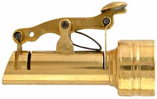 Shot Flask Charger Head,
English style,
adjustable, brass